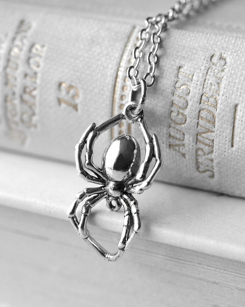 Spider Sterling Silver Necklace