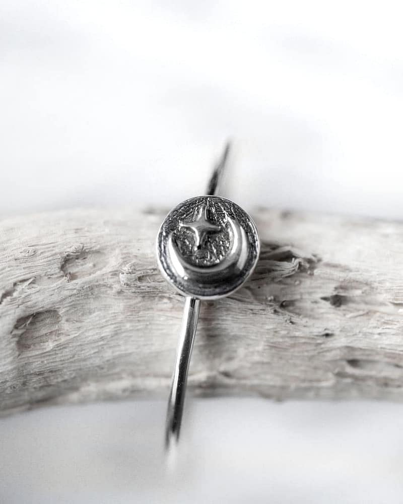 Celestial Stacking Silver Ring