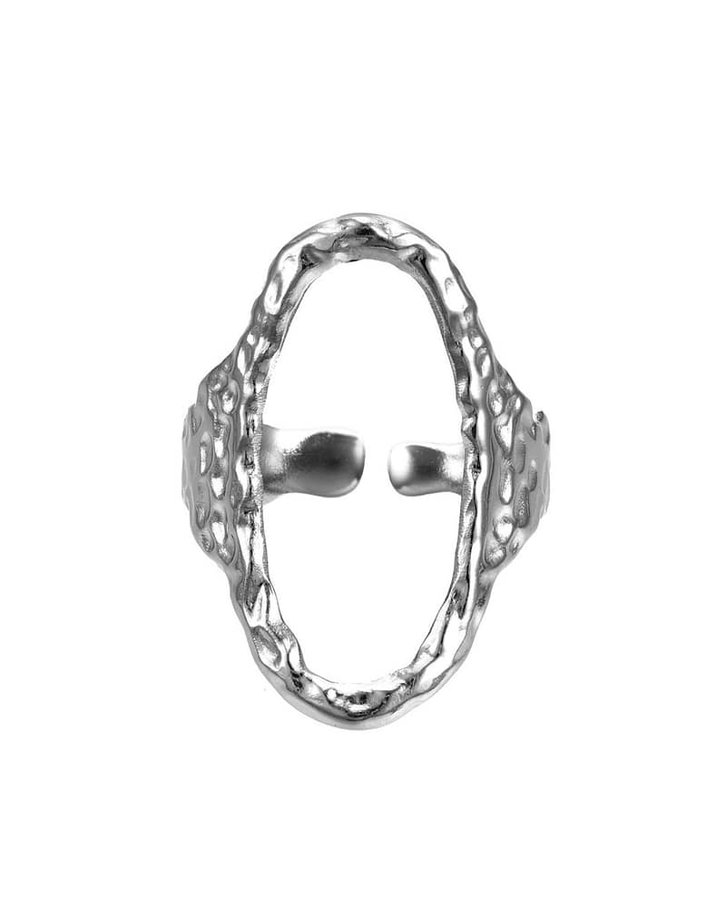 Rowena Stainless Steel Adjustable Open Ring