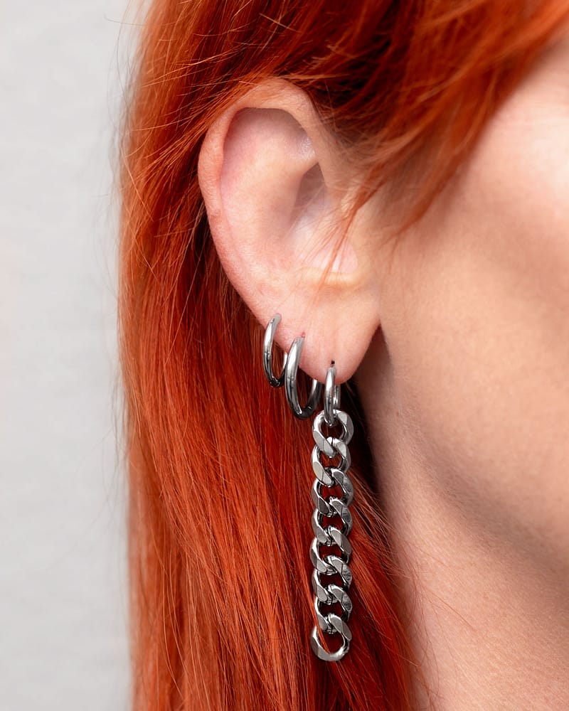 Bundle: Lita Chain Hoop Earrings Set