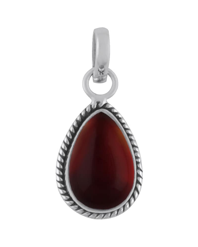 Isolde Teardrop Garnet Crystal Necklace