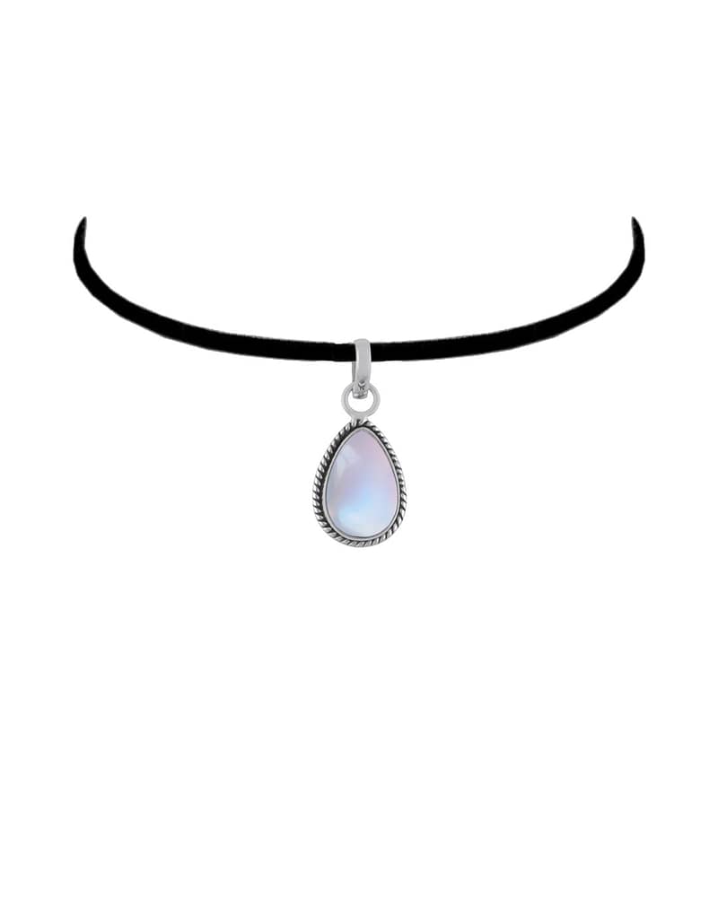 Isolde Teardrop Moonstone Crystal Necklace