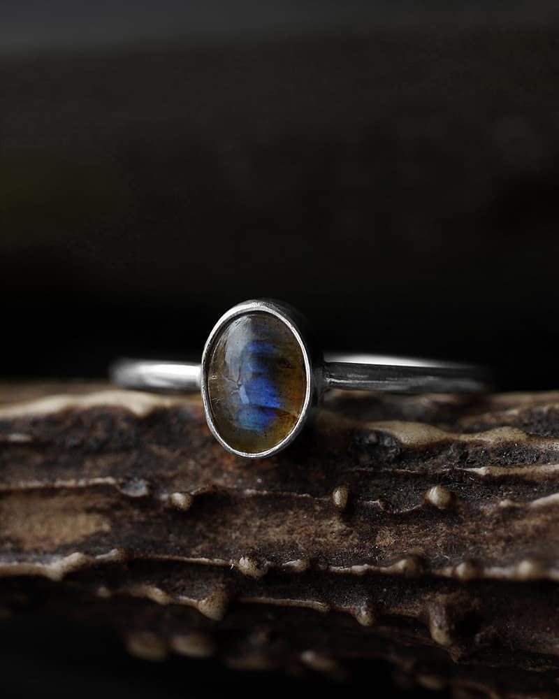 Theia Labradorite Silver Ring