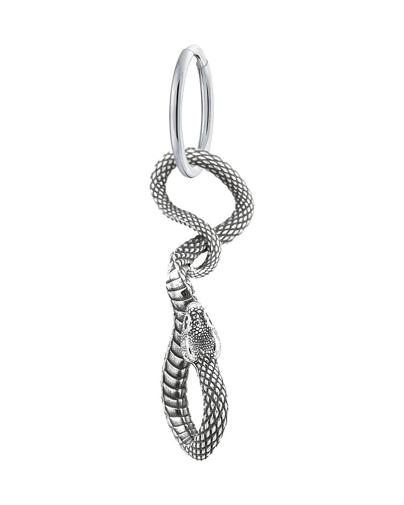 Sylp Snake Hoop Earring Stainless Steel
