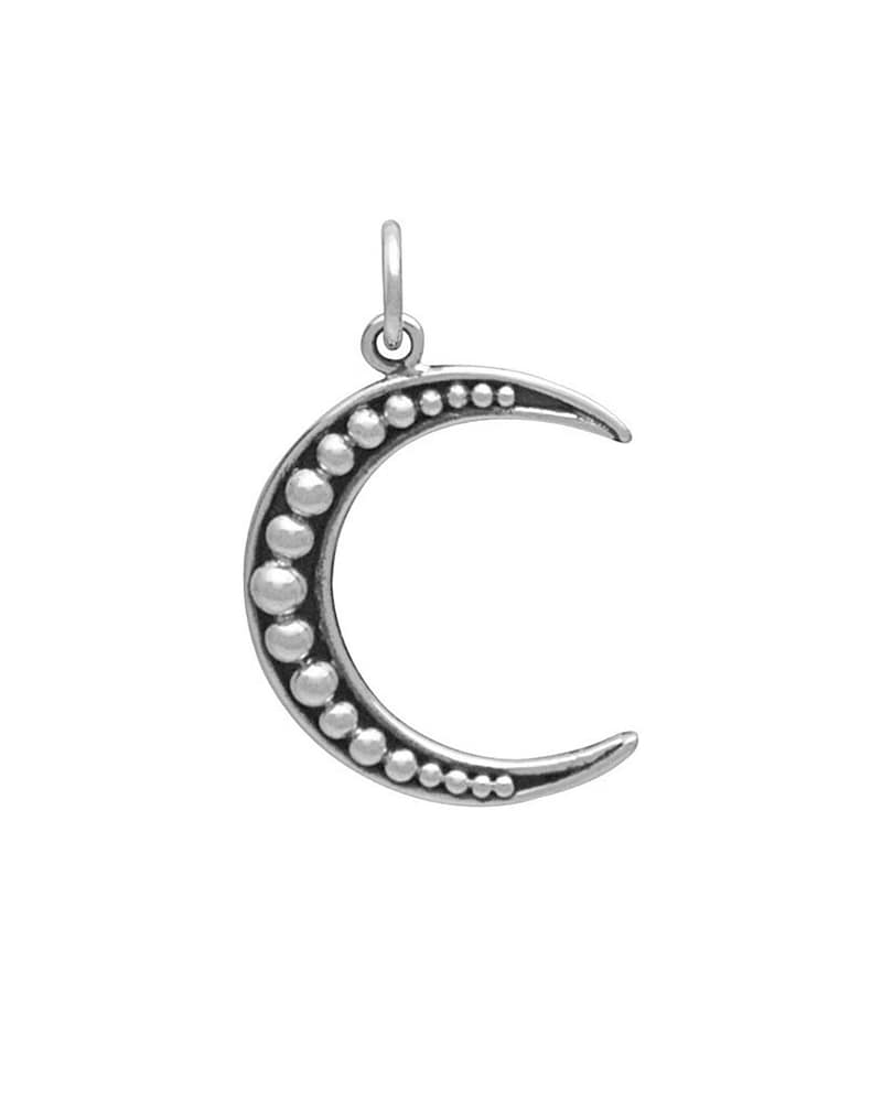 Luneth Moon Crescent Necklace Silver