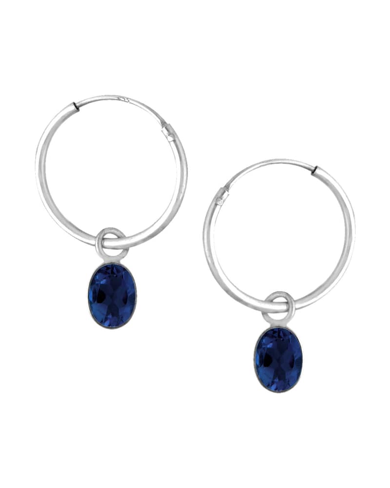 Brione September Birthstone Earrings Iolite