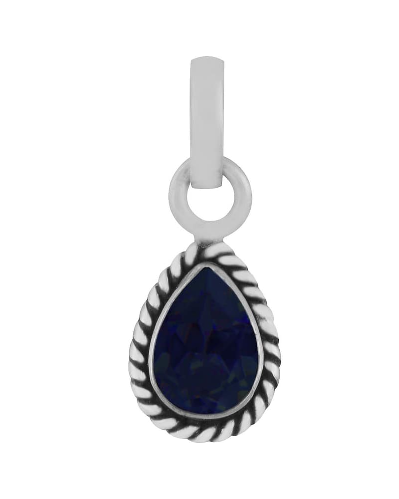 Indra Iolite Crystal Sterling Silver Necklace