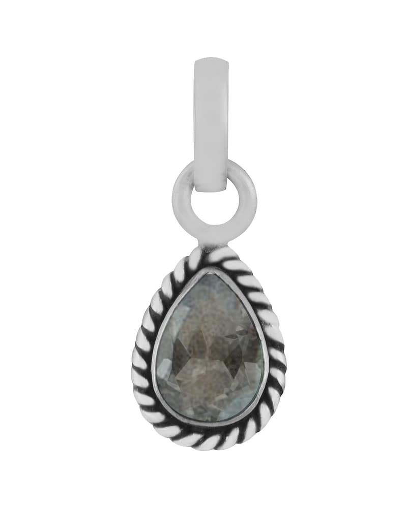 Indra Labradorite Crystal Sterling Silver Necklace