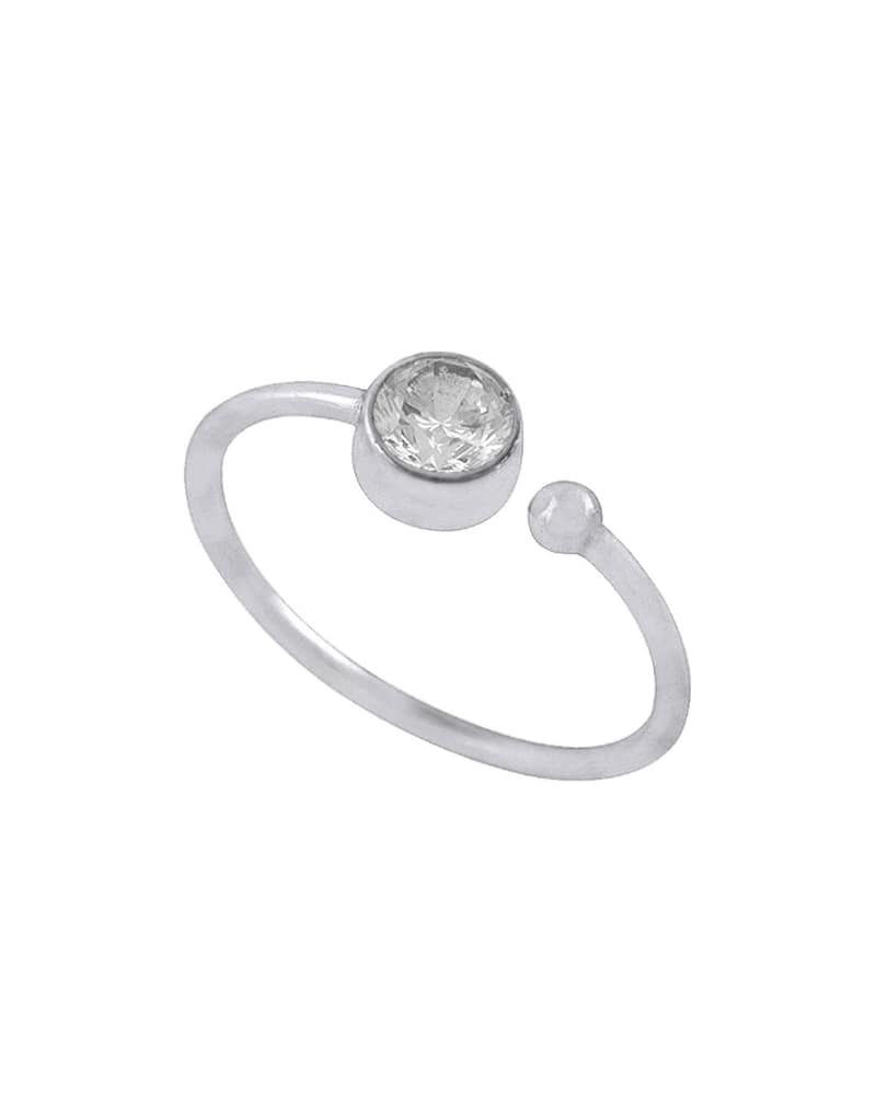 Brianna April Birthstone Ring Clear Quartz