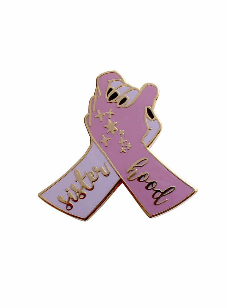 sisterhood-pin-hellaholics-glitterpunk sisterhood-pin-hellaholics-glitterpunk