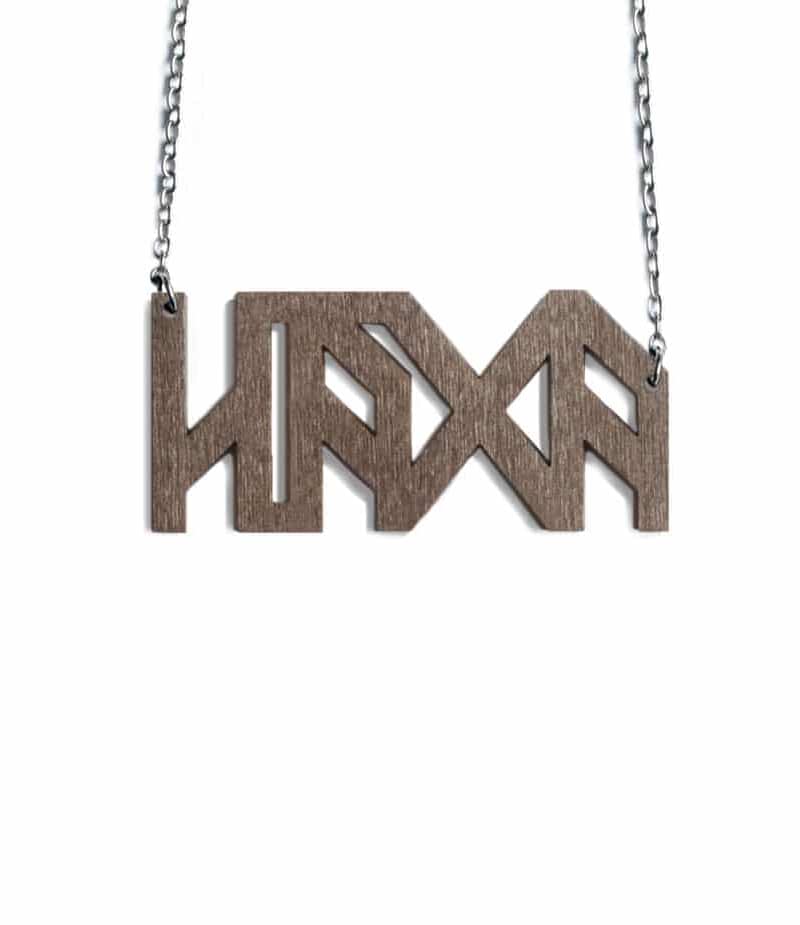 Häxa Brown Wooden Necklace