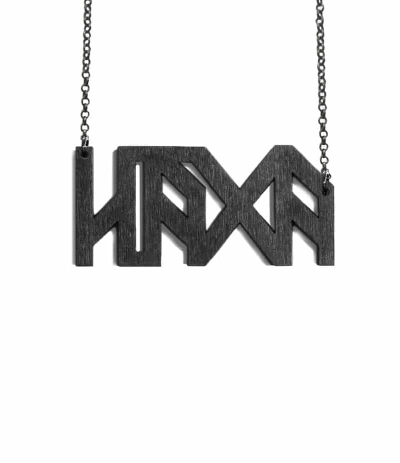 Black Wooden Häxa Necklace