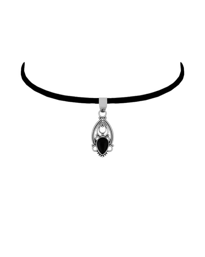 adina-black-onyx-silver-pendant-choker-hellaholics (1)