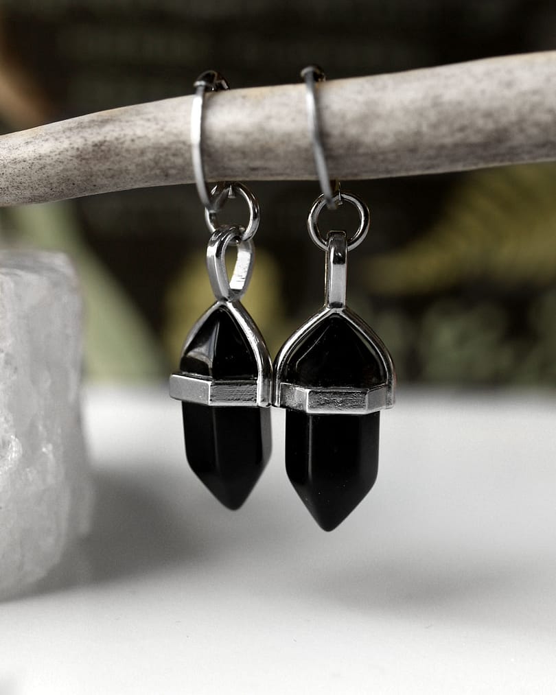 obsidian-stainless-steel-leverback-earrings-mood-hellaholics