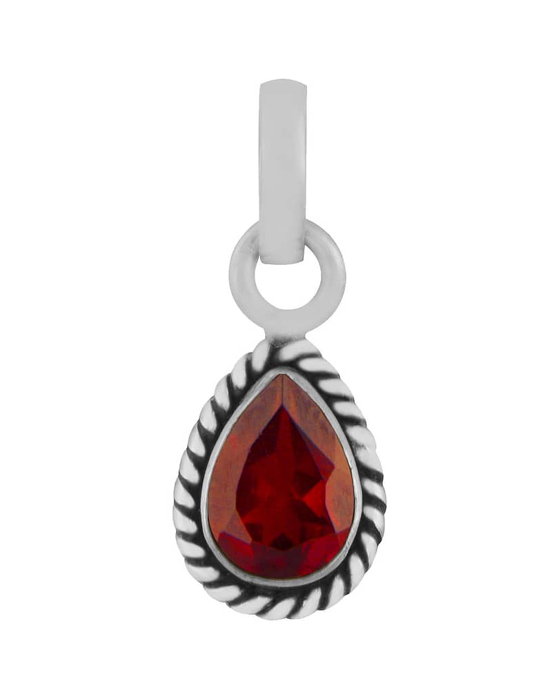 indra-garnet-cut-stone-teardrop-pendant-front-hellaholics