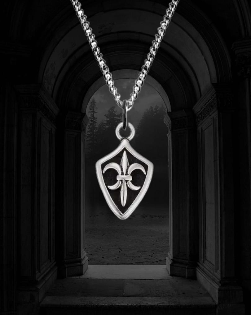 shield-fleur-de-lis-necklace-front-hellaholics