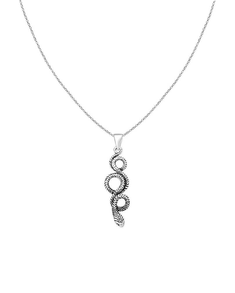 nira-necklace-with-snake-silver-front-hellaholics