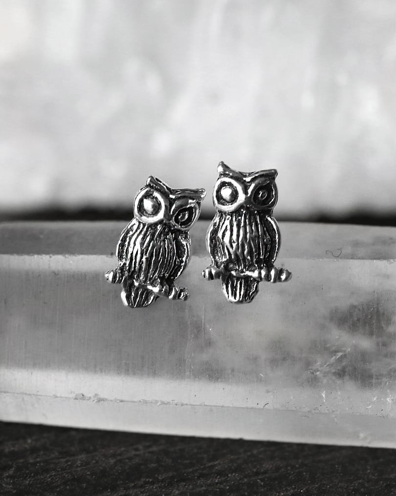 owl-stud-earrings-sterling-silver owl-stud-earrings-sterling-silver