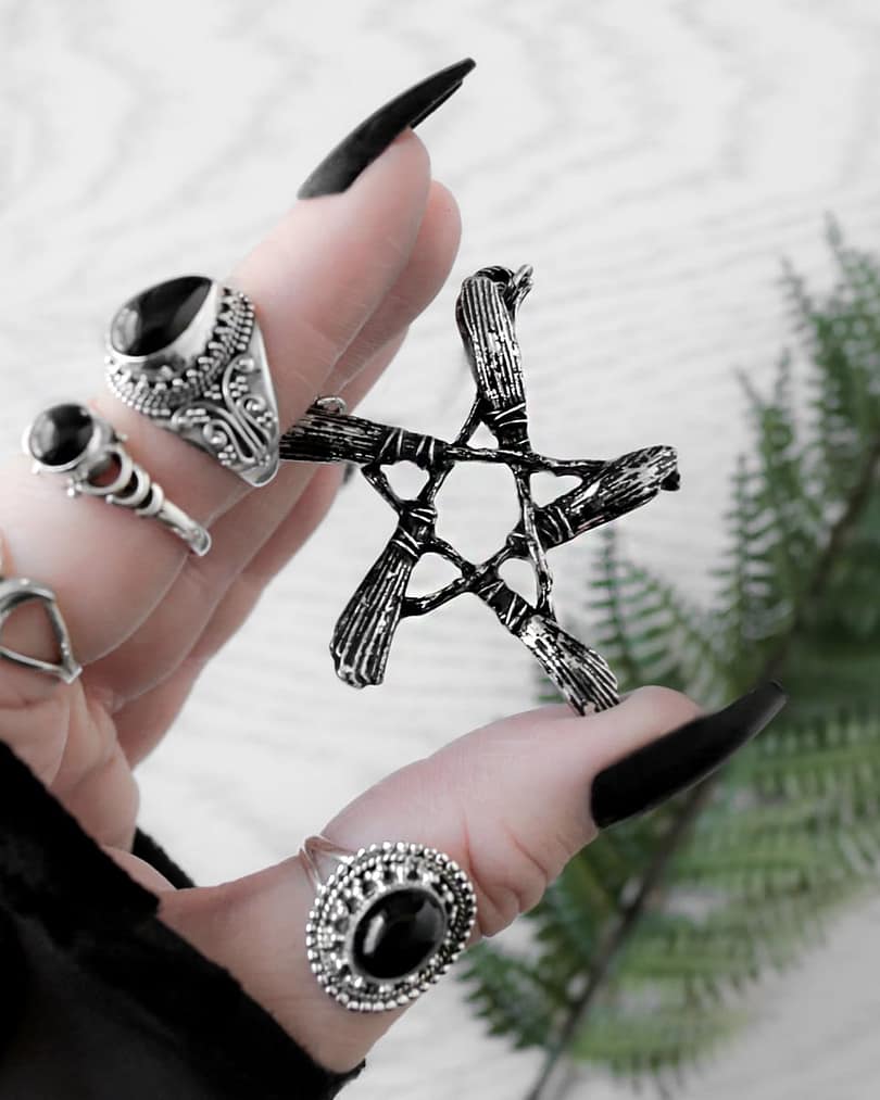 broom-pentagram-silver-necklace-restyle-silver-rings-hellaholics