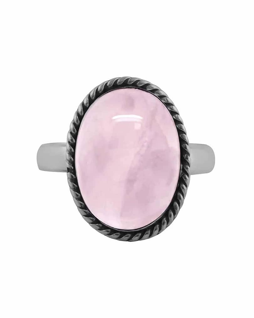 gaia-rosequartz-silver-ring-hellaholics