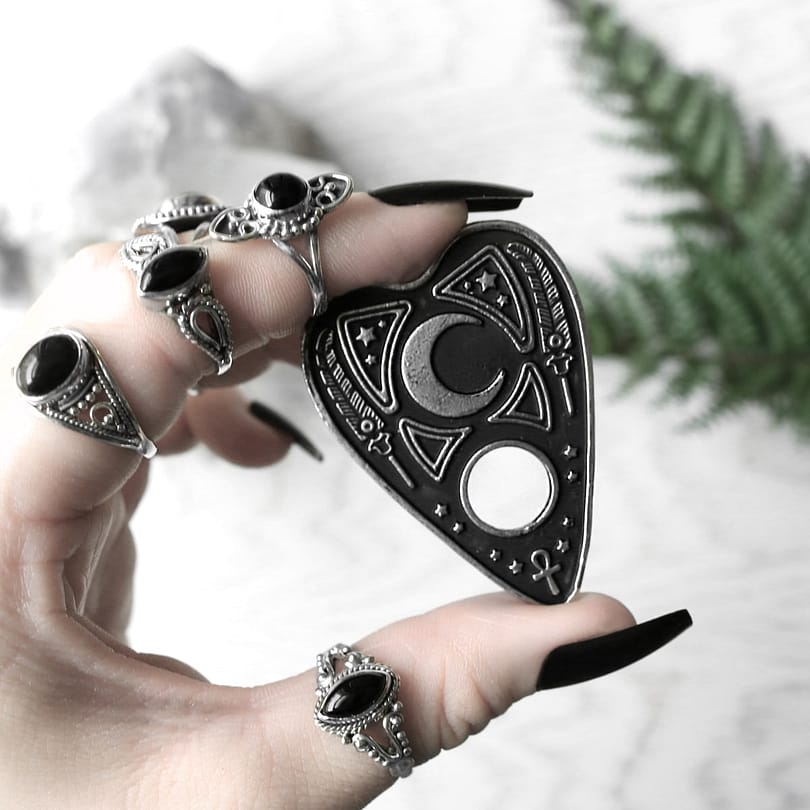 ouija-planchette-hair-clips-restyle-sterling-silver-rings-hellaholics