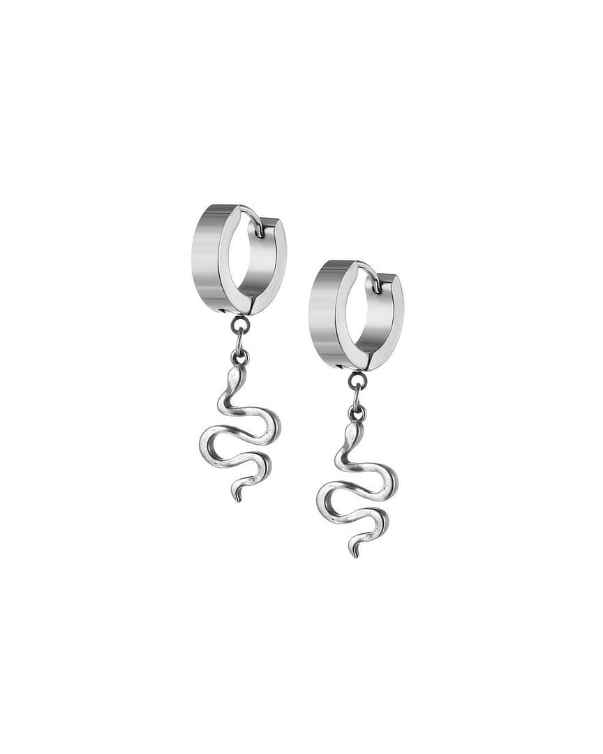 serpentine-stainless-steel-hoop-snake-earrings-hellaholics serpentine-stainless-steel-hoop-snake-earrings-hellaholics