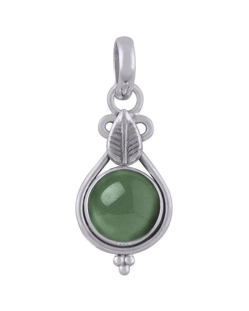 Detria-Green-Aventurine-Silver-Necklace