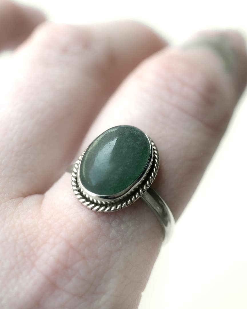 gaia-forest-green-aventurine-silver-ring-hellaholics gaia-forest-green-aventurine-silver-ring-hellaholics