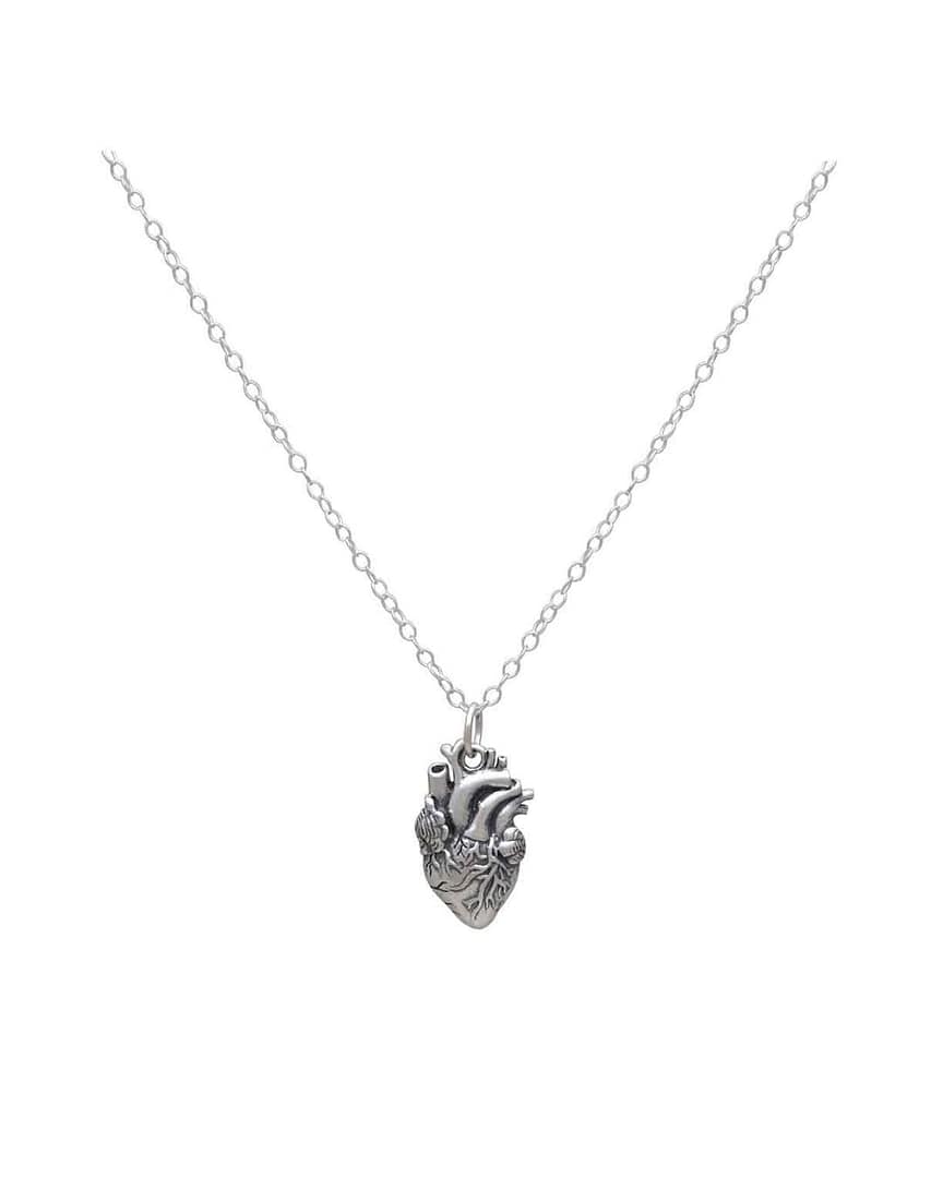 kardia-anatomical-heart-silver-necklace-chain-hellaholics kardia-anatomical-heart-silver-necklace-chain-hellaholics