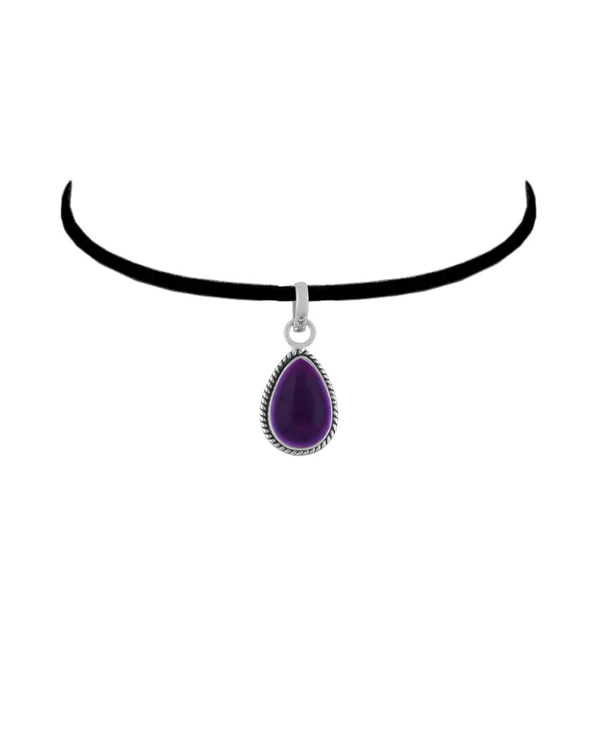 isolde-amethyst-teardrop-pendant-chocker-hellaholics isolde-amethyst-teardrop-pendant-chocker-hellaholics
