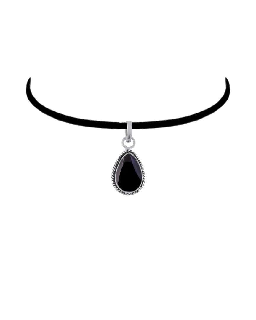 isolde-onyx-teardrop-pendant-chocker-hellaholics isolde-onyx-teardrop-pendant-chocker-hellaholics