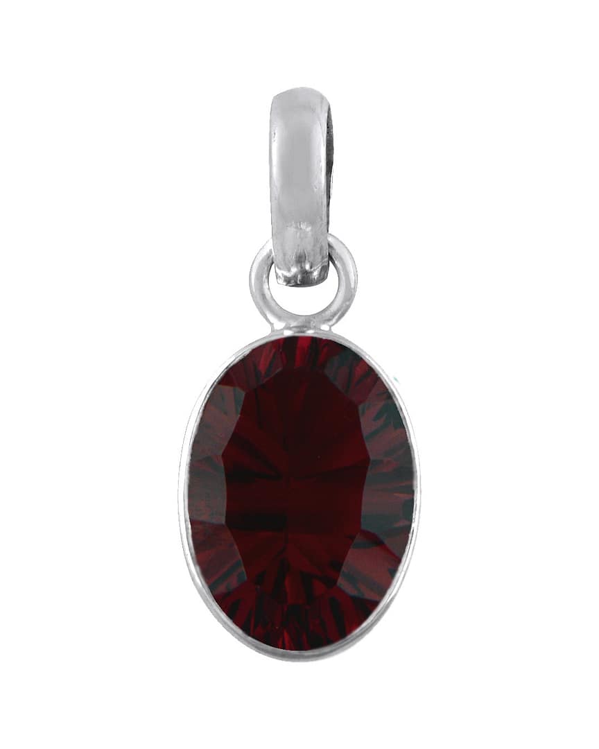 ivy-oval-silver-garnet-necklace-front-hellaholics ivy-oval-silver-garnet-necklace-front-hellaholics