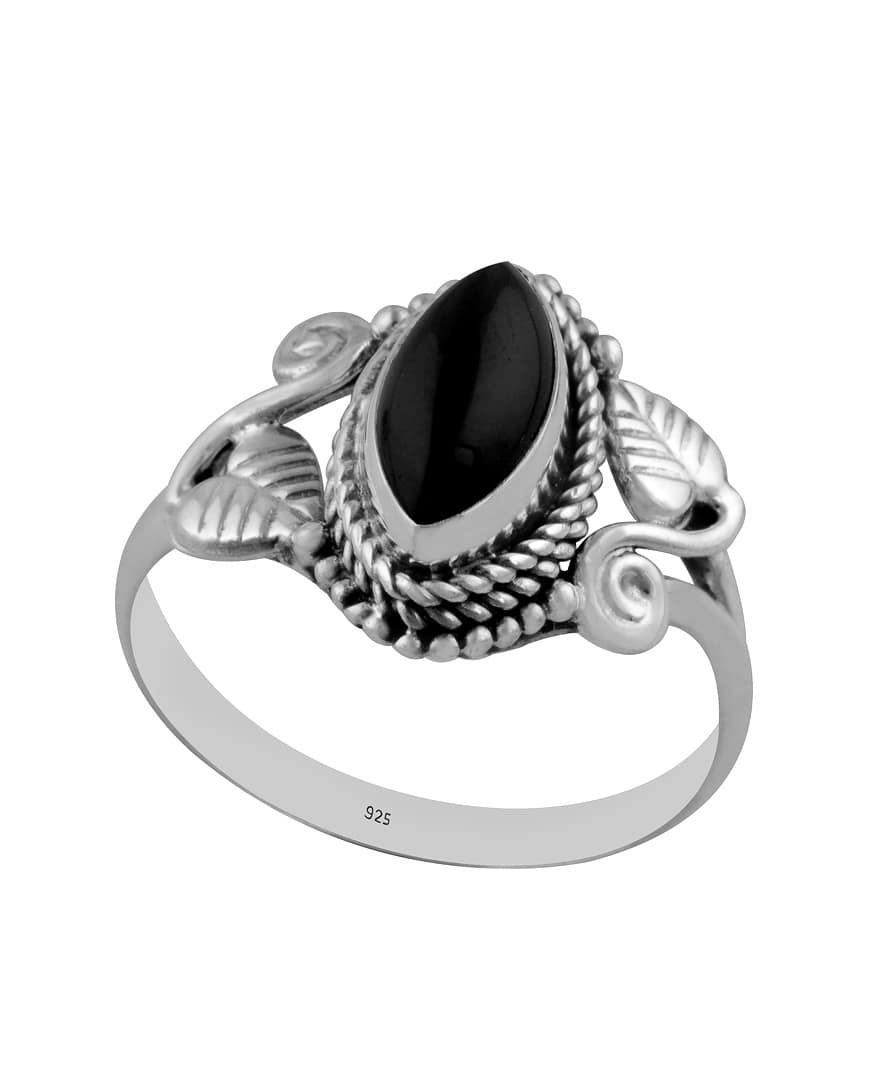 Devana-Black-Onyx-Silver-Leaf-Ring-side-Hellaholics Devana-Black-Onyx-Silver-Leaf-Ring-side-Hellaholics