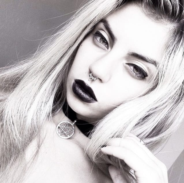 Beatrice-Mariano-in-our-Pentagram-Velvet-Choker