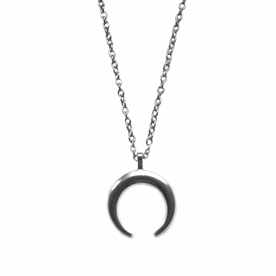 hunting moon crescent necklace